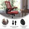 Flash Furniture Red Mesh Mid-Back Task Chair with Roller Wheels BL-X-5M-RED-RLB-GG - alternate 8